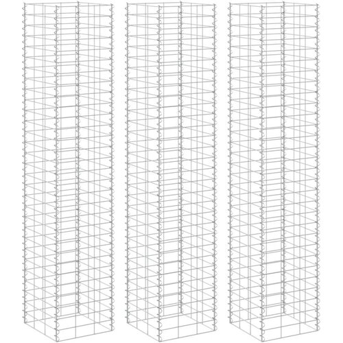  Gabionske povi&scaron;ene gredice 3 kom 30 x 30 x 200 cm željezne Cene