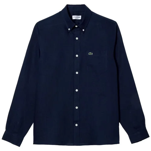 Lacoste Linen Casual Shirt - Marine Plava