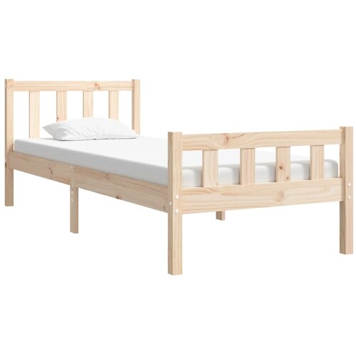  Okvir za krevet od masivnog drva 75 x 190 cm jednokrevetni Slike