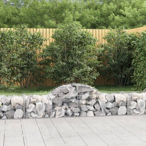 vidaXL obokane gabion košare 11 kosov 200x50x40/60 cm pocinkano železo Cene