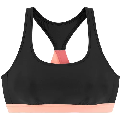 LASCANA ACTIVE Sportski bikini gornji dio pastelno roza / crna