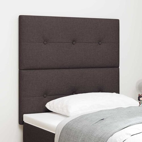  LED glava kreveta s LED trakama Tamno smeđa 80 cm tkanina Cene