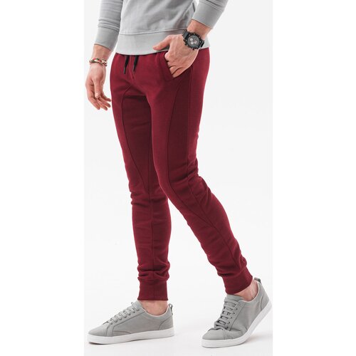 Ombre Spodnji deli trenirke Mo&amp;scaron;ke hlače (P867DARK_RED) pisana Slike