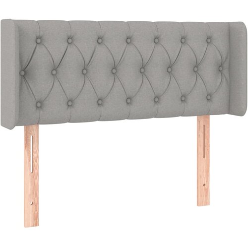 Maison Chic vzglavna omarica - nočna omarica - posteljna omarica z u&amp;scaron;esi svetlo sivo 93x16x78/88 cm blago, (21708511) Slike