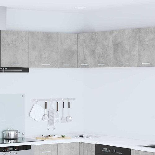 vidaXL viseći ormarić zidne riga beton siva i bijela 57 x 57 x 40 cm Cijene