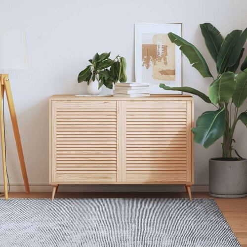  Vrata za omarico z letvicami 2 kosa 69x59,4 cm trdna borovina, (21413240) Slike
