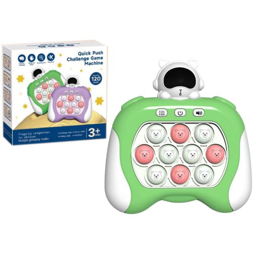 Space Pop It Sensory Game Battery Powered Lights Sounds Green Slike