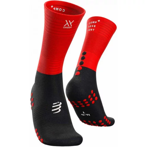 Compressport MID COMPRESSION SOCKS Visoke čarape za trčanje, crvena, veličina