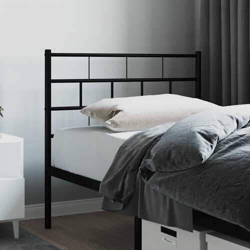 The Living Store Kovinsko posteljno vzglavje črno 90 cm - Vzglavje, (21453762) Cene