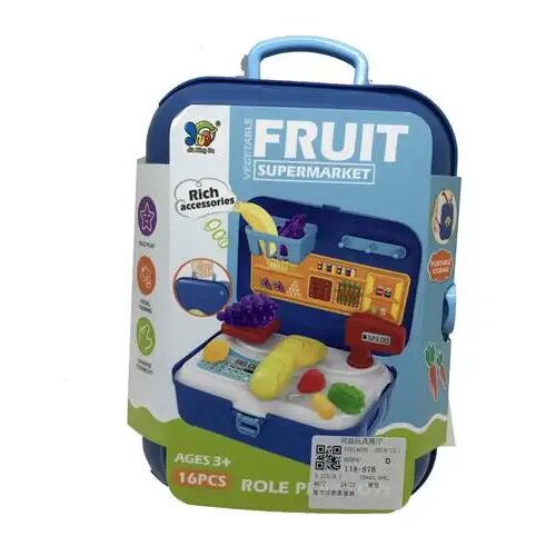 Magic Toys Zelenjavni igralni komplet v modrem kovčku z dodatki Cene