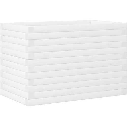  Vrtna sadilica bijela 70x40x46 cm od masivne borovine Slike