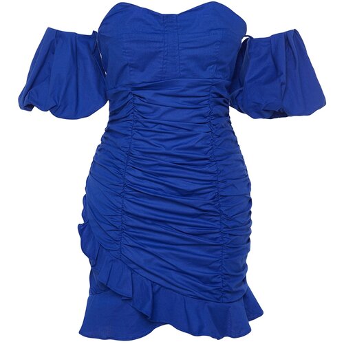Trendyol Dress - Blue - Bodycon Cene