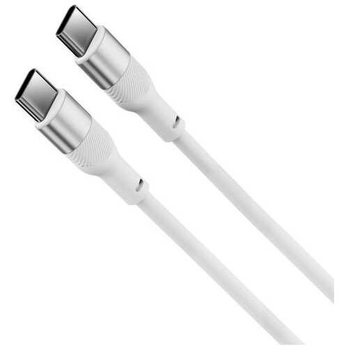 Ksix kabel USB-C na USB-C, 60W, silikonski, aluminijska legura, 1 m, bijeli Cijene