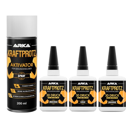 Arka Kraftprotz superljepilo - Set od 3 + aktivator Slike