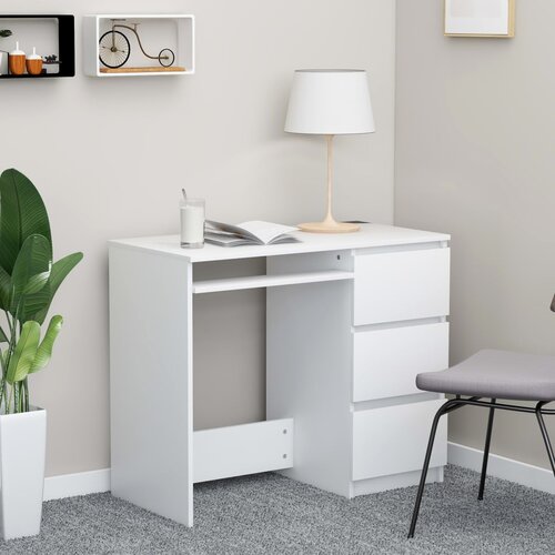 vidaXL radni stol bijeli 90 x 45 x 76 cm od iverice Cijene