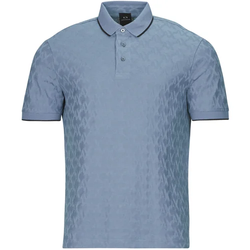 Armani Exchange Polo majice kratki rokavi 6DZFLA Modra Armani Exchange Polo majice kratki rokavi 6DZFLA Modra