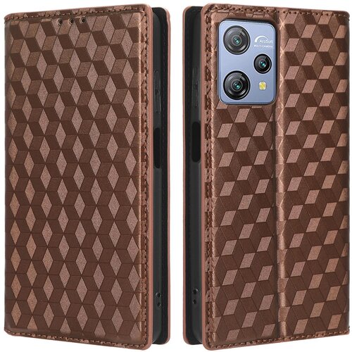 INORCO Ovitek za telefon Blackview A53/A53 Pro Stand Wallet PU usnjen ovitek proti padcu z vtisnjenim rombom, (22036478) Cene