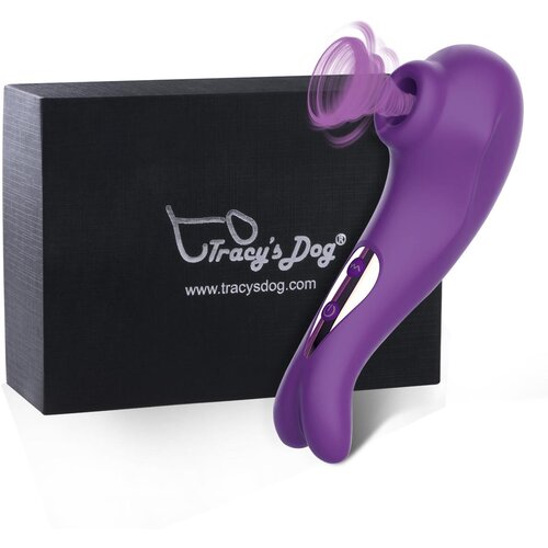 Tracy's Dog Cat Clitoral Sucking Vibrator Purple Cene