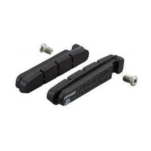 Shimano ULO&amp;Scaron;CI BR7700 CARTRIDGE BRAKE SHOE BLOCK &amp;amp; FIXING PIN PAIR ZA KERAMIČKE FELNE FOR EURO LOCK PACKAGE 8FA 9815 Y8FA98150 Slike
