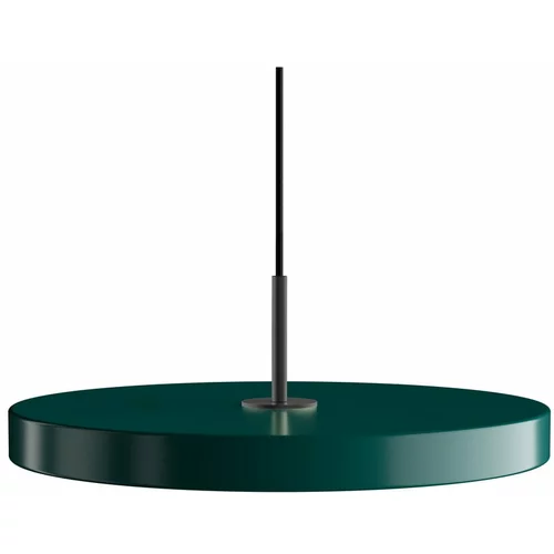UMAGE Temno zelena LED viseča svetilka s kovinskim senčnikom ø 43 cm Asteria Medium –