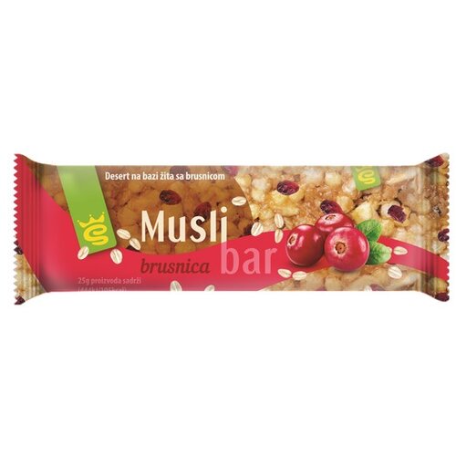 SO TASTY musli bar brusnica, 25g Cene