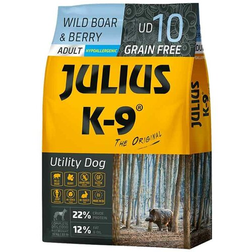  Julius K9 Grain Free Adult - veprovina i brusnica, 10 kg Cene