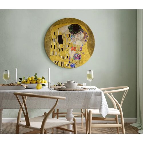  Okrugla slika - Gustav Klimt – Kiss 80x80 Cene