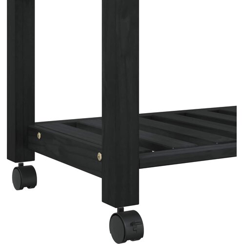  Kuhinjski kolica MONZA Crna 84 x 40 x 88,5 cm Slike