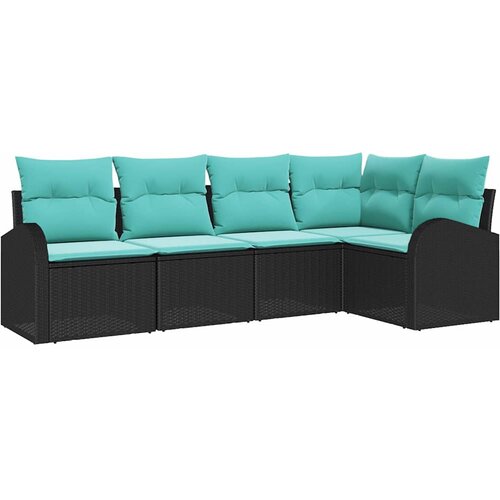  Sjedeća garnitura za vrt 5 kom. poliratan 234 x 124 x 85 cm Slike