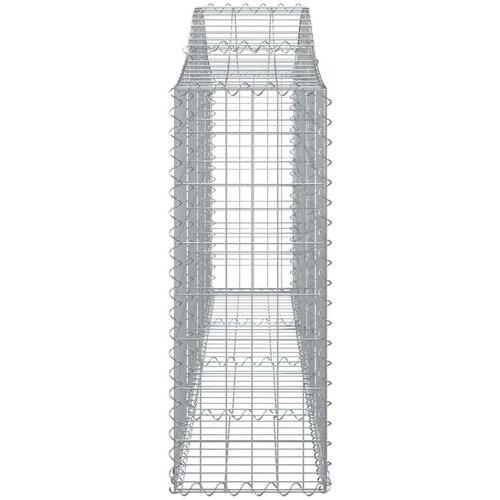  Obokane gabion košare 3 kosi 200x30x80/100 cm pocinkano železo Cene