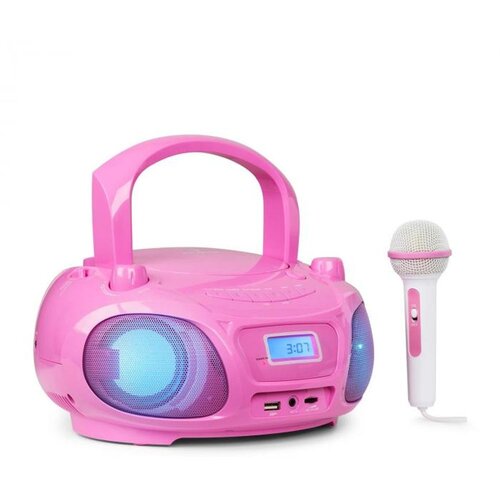 Auna Roadie Sing CD Boombox FM radio Svetlobni šov Predvajalnik CD-jev Mikrofon Cene