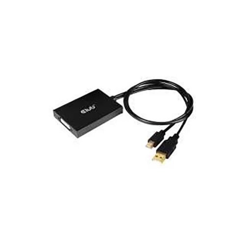Club3d DisplayPort Priključni kabel [1x Muški konektor Mini DisplayPort, USB - 1x Ženski konektor DVI, 24 + 1 pol] Crna Cijene