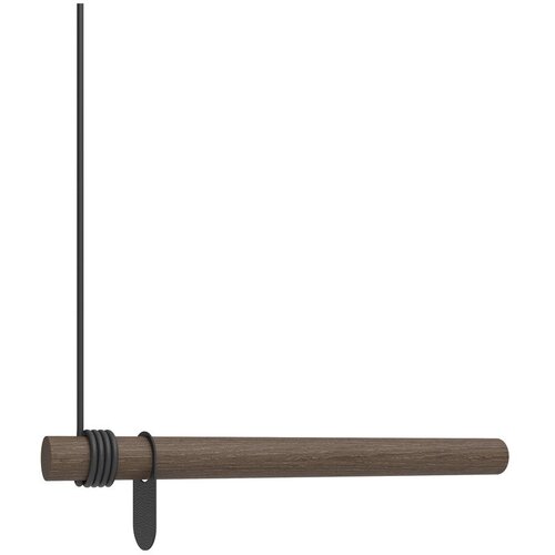 LIND DNA Rjav stenski obešalnik iz masivnega hrasta 50 cm Swing – Cene