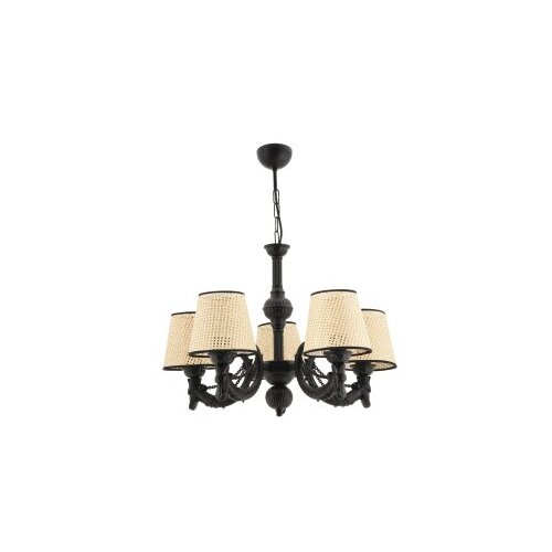 Opviq luster fiona coral chain black natural Cene