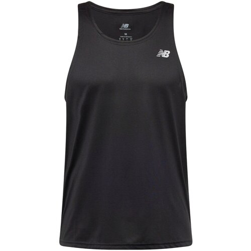 New Balance Funkcionalna majica 'Essentials Singlet' črna / bela Cene