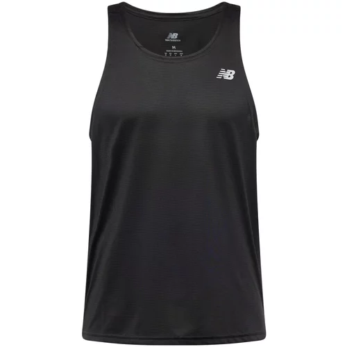 New Balance Tehnička sportska majica 'Essentials Singlet' crna / bijela