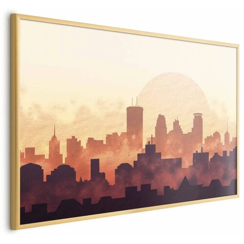  Plakat - City Heat 90x60 Zlatni okvir Cijene