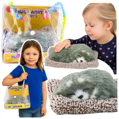 Lean Toys Ljubki speči haski na blazini Cene