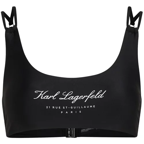 Karl Lagerfeld Bikini zgornji del 'Hotel' črna / bela