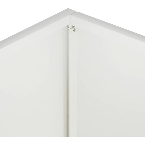  Vrtna saksija 2 kom. Bijela 50 x 30 x 75 cm Čelična vrata Slike