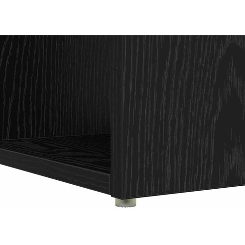 Stol s policom Crni hrast 108 x 55 x 103.5 cm Konstruirano drvo Slike