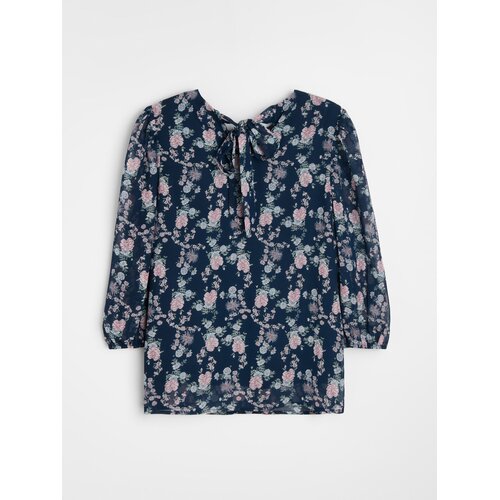 Sinsay Bluza s cvjetnim motivom i puf rukavima Slike