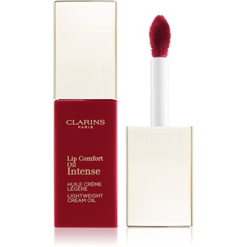 Clarins Lip Comfort Oil Intense oljast sijaj za ustnice z hranilnim učinkom odtenek 07 Intense Red 6 ml Slike