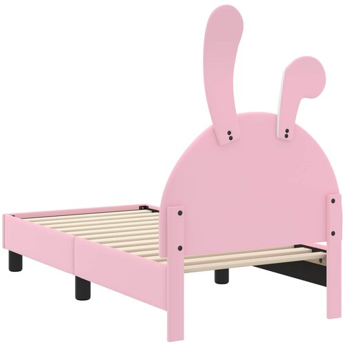  Okvir kreveta za malu djecu s naslonom Ružičasta 70 x 140 cm PU Slike