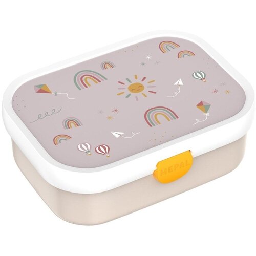 Mepal Bež plastična otro&scaron;ka posoda za malico Sunshine & Rainbow &ndash; Cene