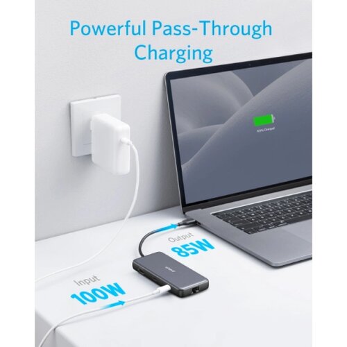 Anker USB-C Data Hub 8u1 10Gbps crni Slike