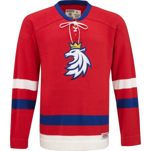 CCM Men&amp;#039;s sweater FLAG VINTAGE SWEATER TEAM CZECH RED Slike