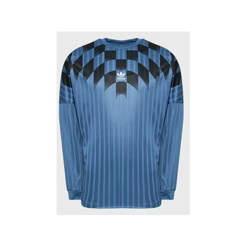 Adidas Majica z dolgimi rokavi Rekive Graphic HK7331 Modra Loose Fit