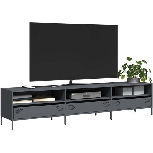 TV ormarić antracit 202x39x43,5 cm hladno valjani čelik Cijene