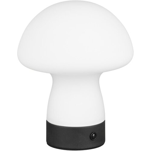  Mat bijela LED stolna lampa sa staklenim sjenilom (visina 18 cm) Dooley &amp;ndash; Slike